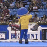 GIF: Federer Dances With Mascot During Brazil Exhibition Match